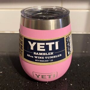 Yeti Power Pink Rambler Wine Tumbler